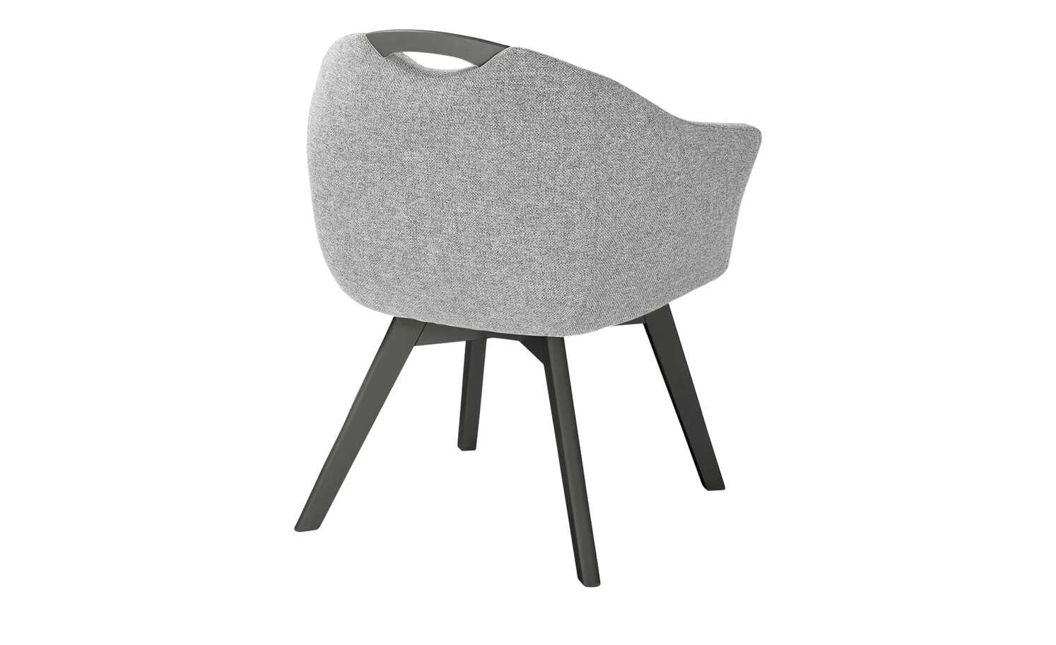 Berger & Rath Polsterstuhl mit Armlehne Lanx | Grau Anthrazit 7 Berger & Rath Polsterstuhl mit Armlehne Lanx | Grau Anthrazit – Bild 5