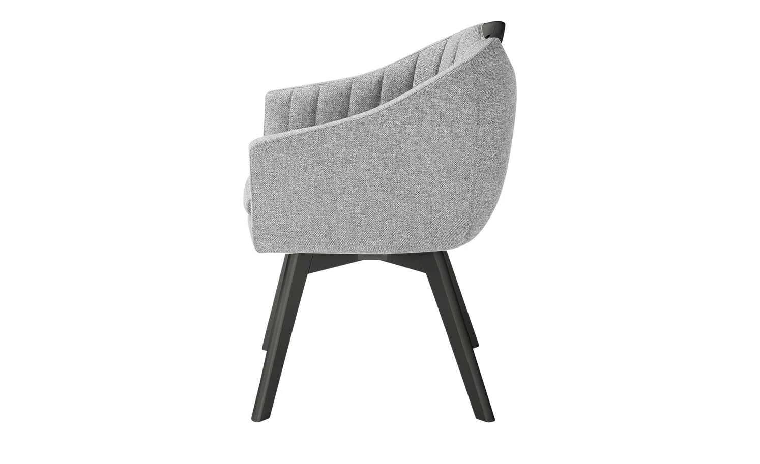 Berger & Rath Polsterstuhl mit Armlehne Lanx | Grau Anthrazit 9 Berger & Rath Polsterstuhl mit Armlehne Lanx | Grau Anthrazit – Bild 7