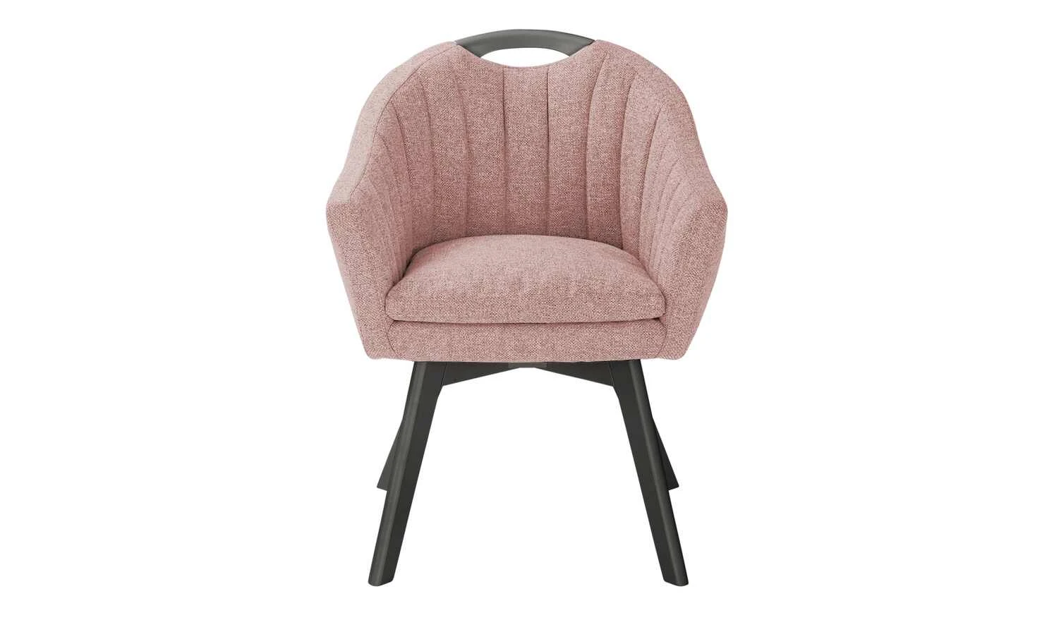 Berger & Rath Polsterstuhl mit Armlehne Lanx | Salmon (Rot) Anthrazit 4 Berger & Rath Polsterstuhl mit Armlehne Lanx | Salmon (Rot) Anthrazit – Bild 2