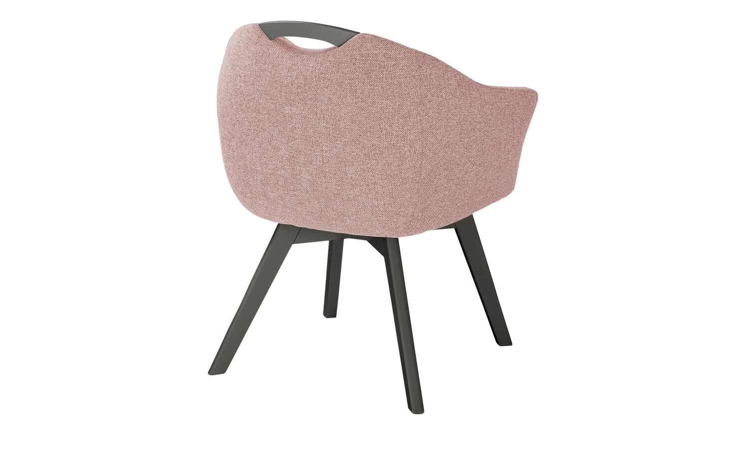 Berger & Rath Polsterstuhl mit Armlehne Lanx | Salmon (Rot) Anthrazit 5 Berger & Rath Polsterstuhl mit Armlehne Lanx | Salmon (Rot) Anthrazit – Bild 3
