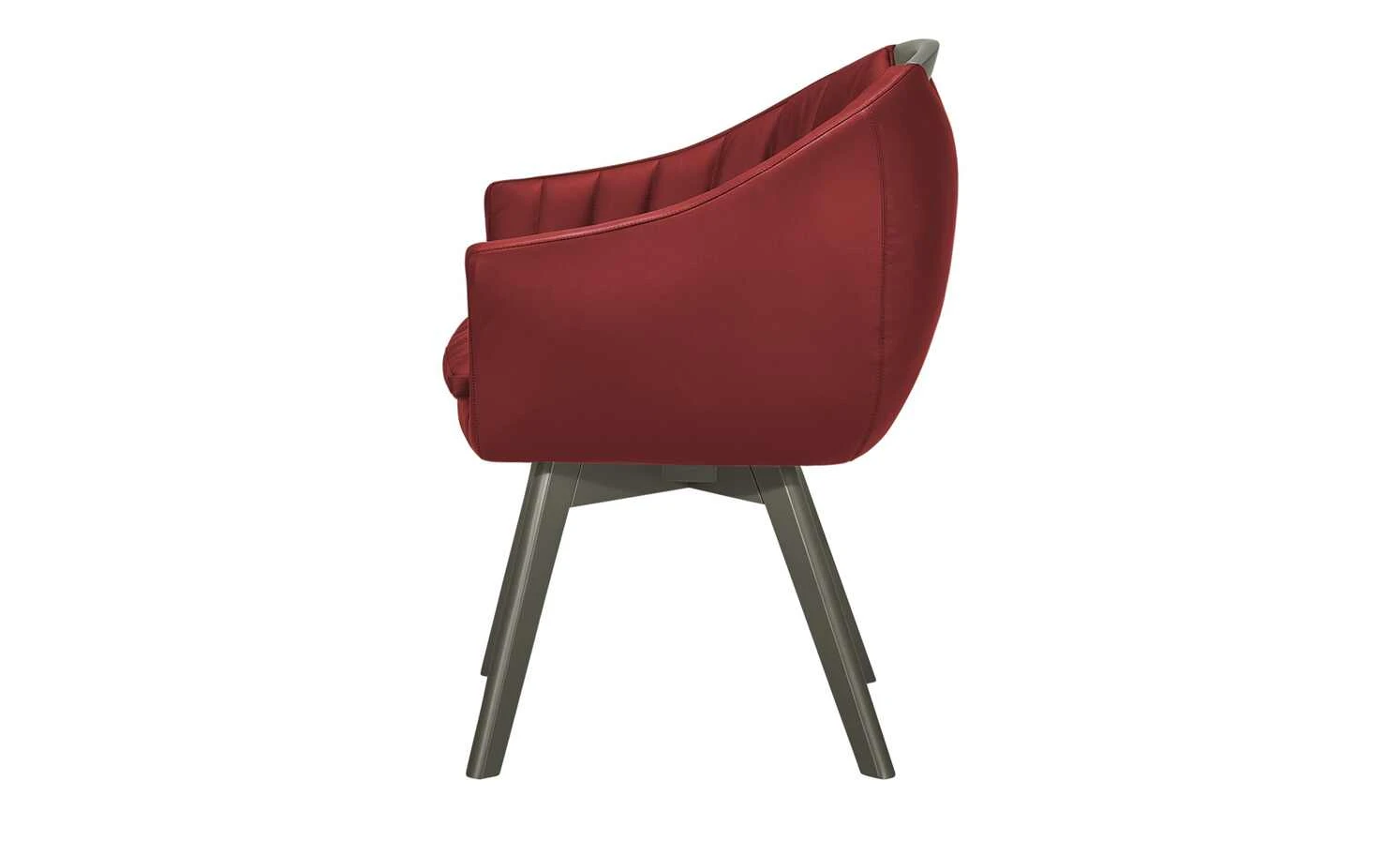 Berger & Rath Polsterstuhl mit Armlehne Lanx | Rostrot Londra (Hellgrau) 5 Berger & Rath Polsterstuhl mit Armlehne Lanx | Rostrot Londra (Hellgrau) – Bild 3