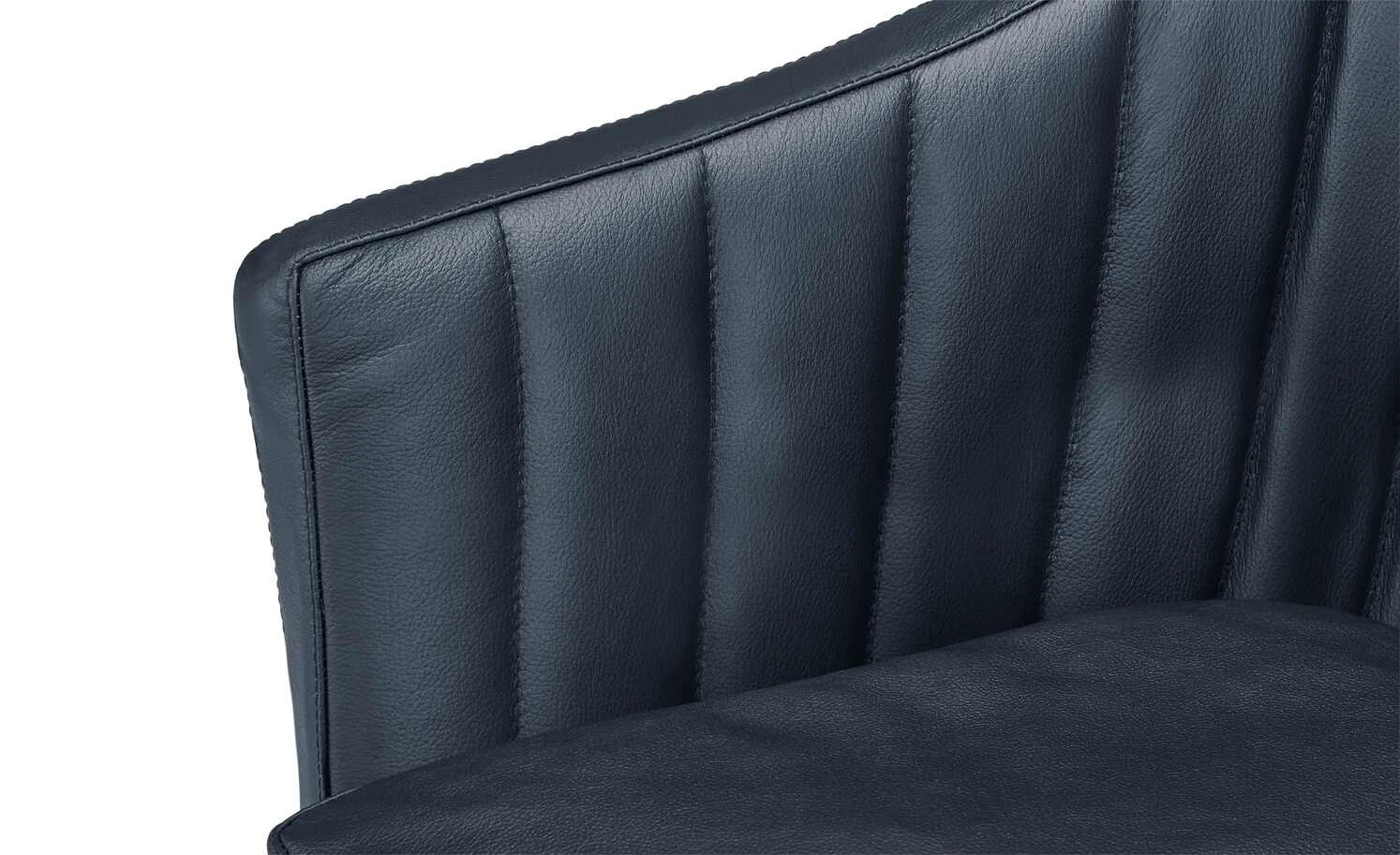 Berger & Rath Polsterstuhl mit Armlehne Lanx | Marine (Blau) Londra (Hellgrau) 5 Berger & Rath Polsterstuhl mit Armlehne Lanx | Marine (Blau) Londra (Hellgrau) – Bild 3