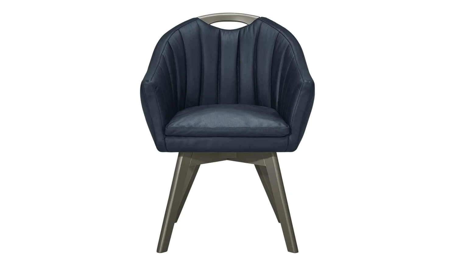 Berger & Rath Polsterstuhl mit Armlehne Lanx | Marine (Blau) Londra (Hellgrau) 8 Berger & Rath Polsterstuhl mit Armlehne Lanx | Marine (Blau) Londra (Hellgrau) – Bild 6