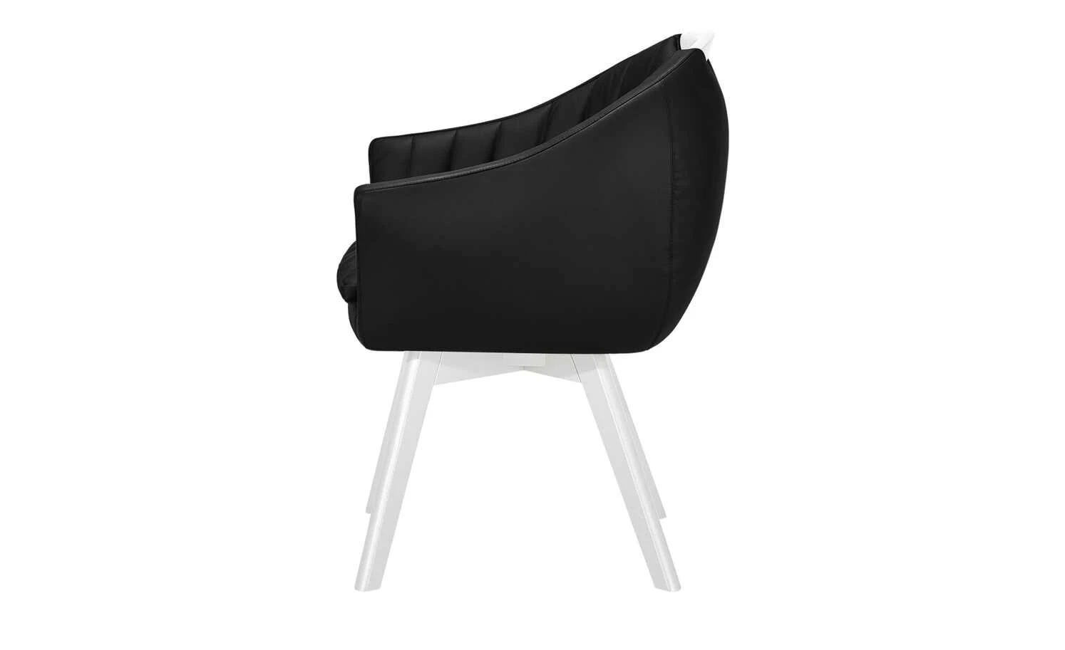 Berger & Rath Polsterstuhl mit Armlehne Lanx | Schwarz Cremeweiß 10 Berger & Rath Polsterstuhl mit Armlehne Lanx | Schwarz Cremeweiß – Bild 8