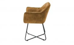 Polsterstuhl mit Armlehne Anna | Curry ( Gelb - Orange) -Stuhle Geschaft 14307448 3 202101082255