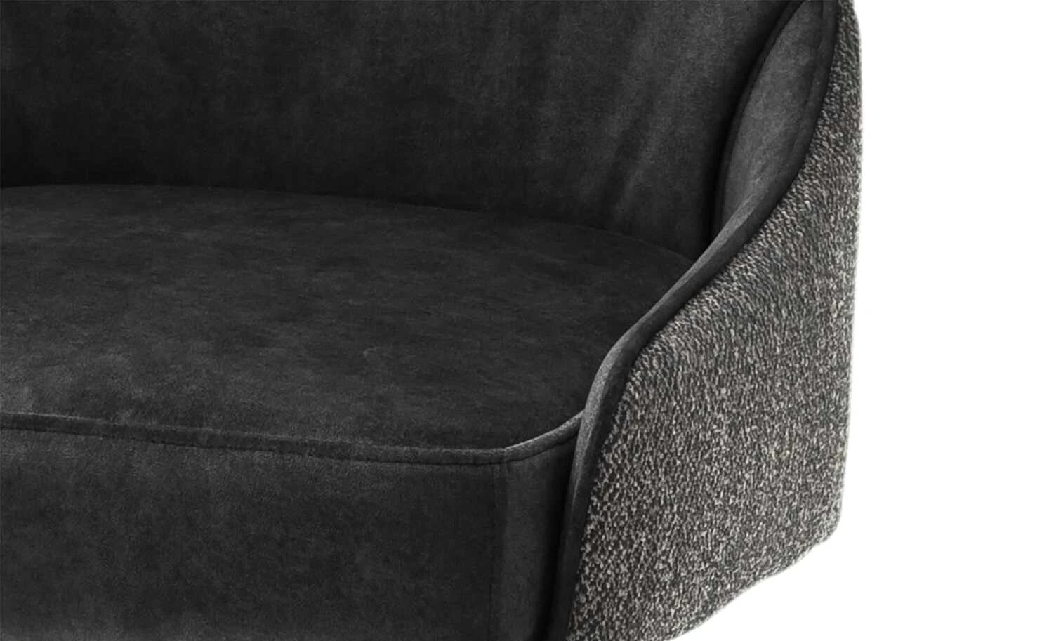 Polsterstuhl Effi | Anthrazit Nein Gerade Schwarz 5 Polsterstuhl Effi | Anthrazit Nein Gerade Schwarz – Bild 3