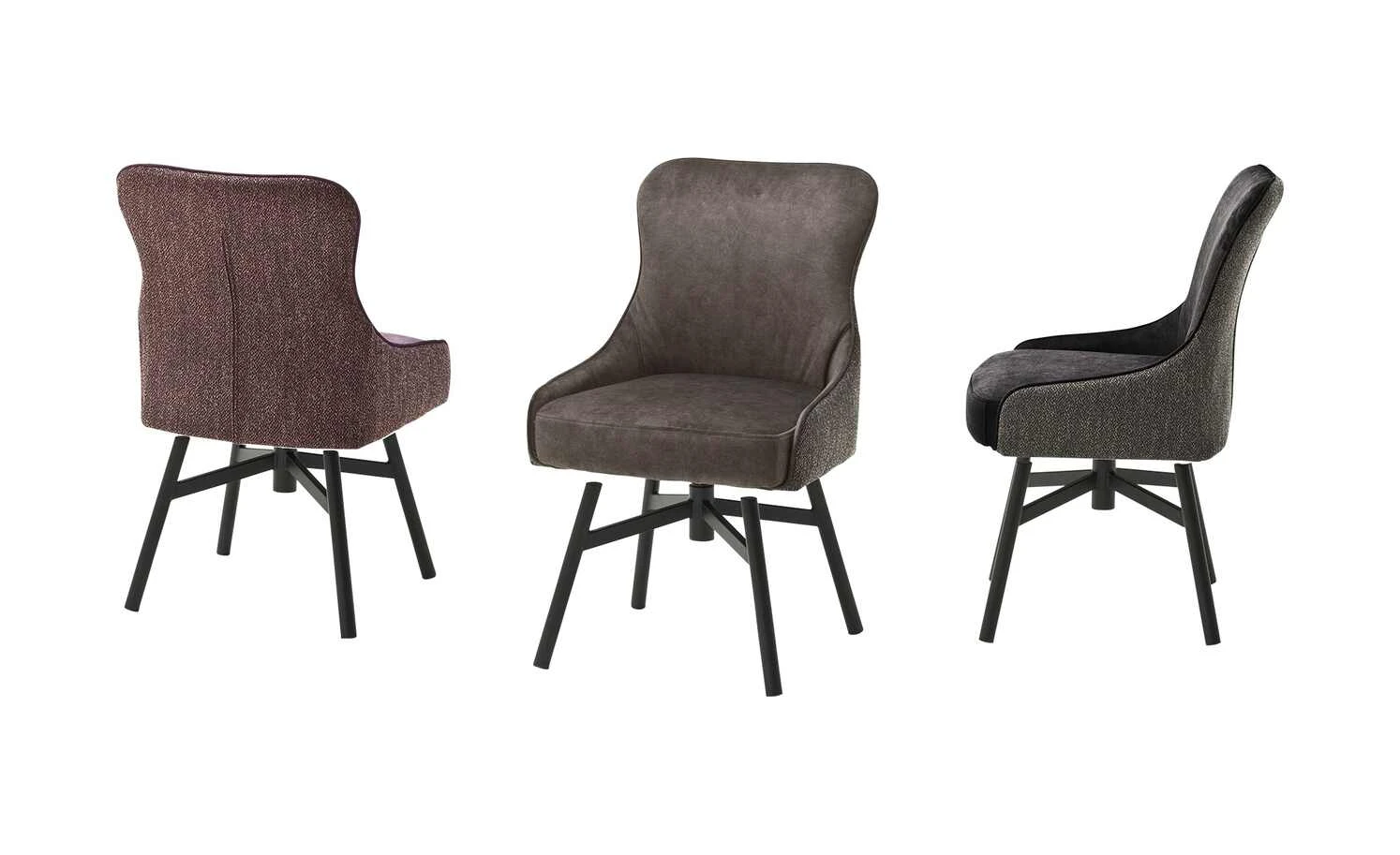 Polsterstuhl Effi | Merlot (Weinrot) Nein Gerade Schwarz 3 Polsterstuhl Effi | Merlot (Weinrot) Nein Gerade Schwarz