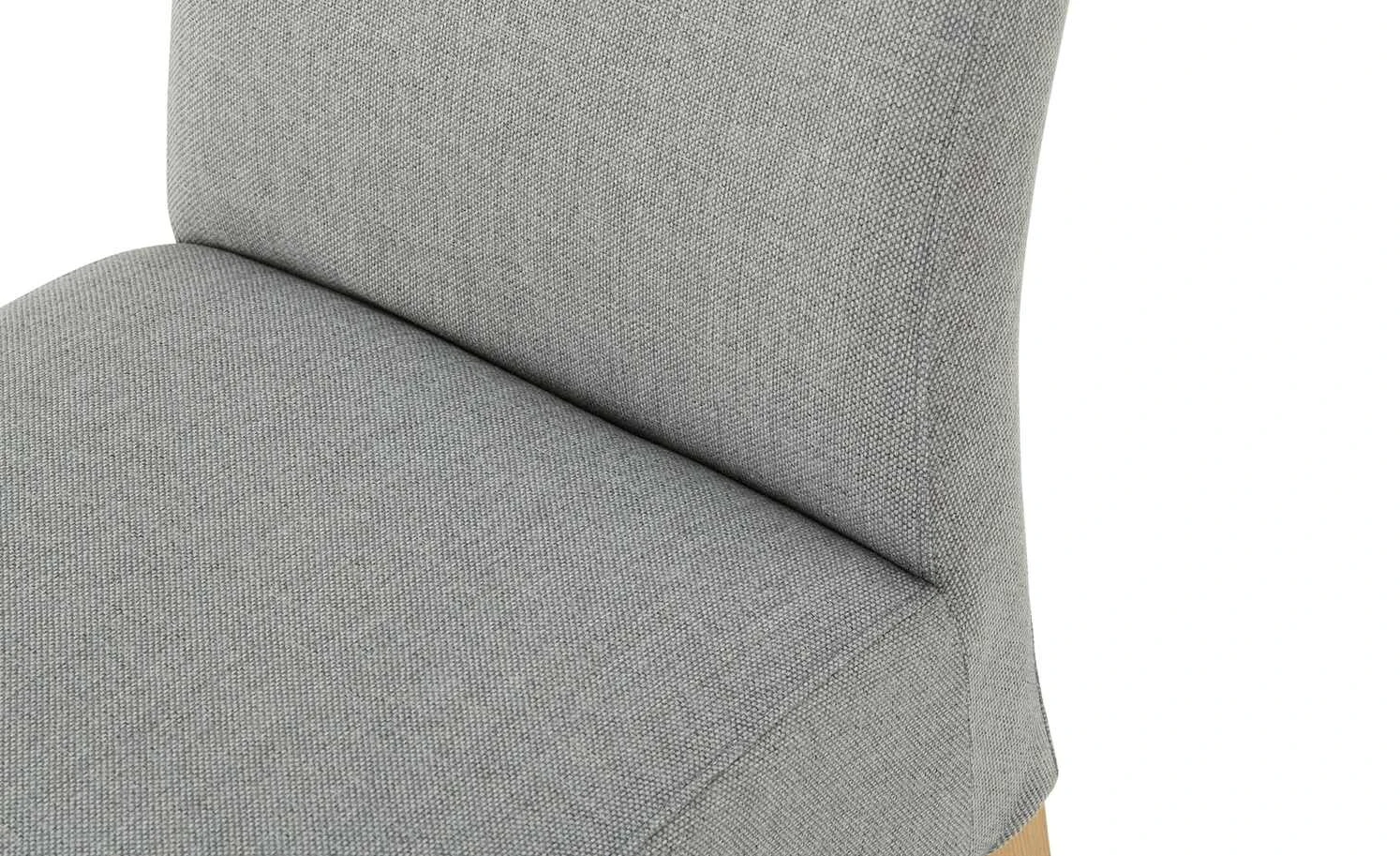 Woodford Polsterstuhl Noelle | Hellgrau geschwungene Naht im Rücken 7 Woodford Polsterstuhl Noelle | Hellgrau geschwungene Naht im Rücken – Bild 5