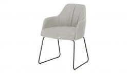 Woodford Polsterstuhl mit Armlehne Milan | Paloma (Hellgrau) Schaumstoff