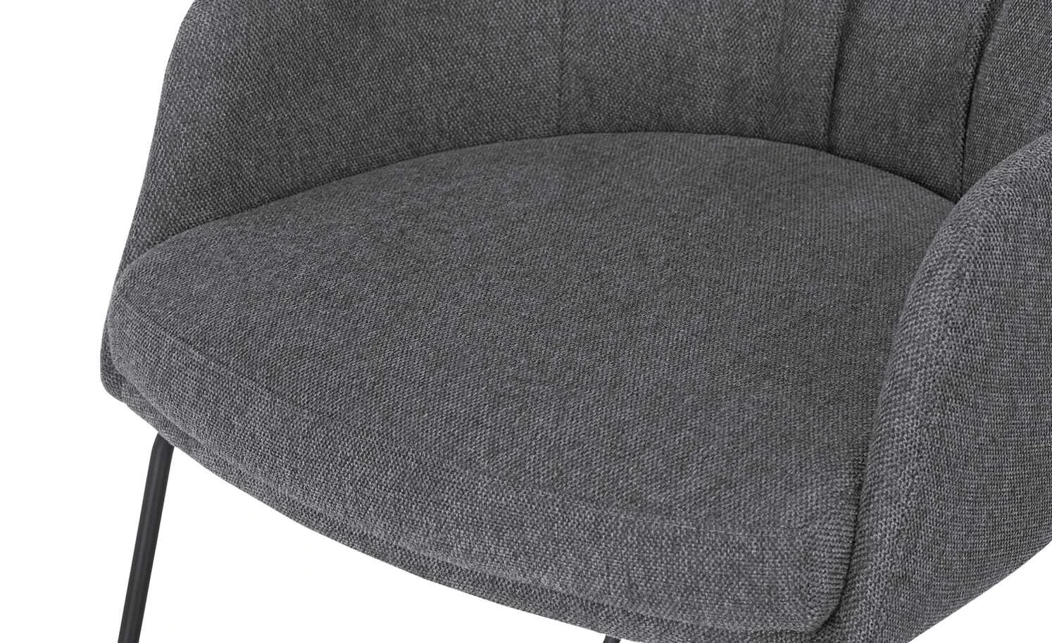 Woodford Polsterstuhl mit Armlehne Milan | Obsidian (Dunkelgrau) Gurtfederung 7 Woodford Polsterstuhl mit Armlehne Milan | Obsidian (Dunkelgrau) Gurtfederung – Bild 5