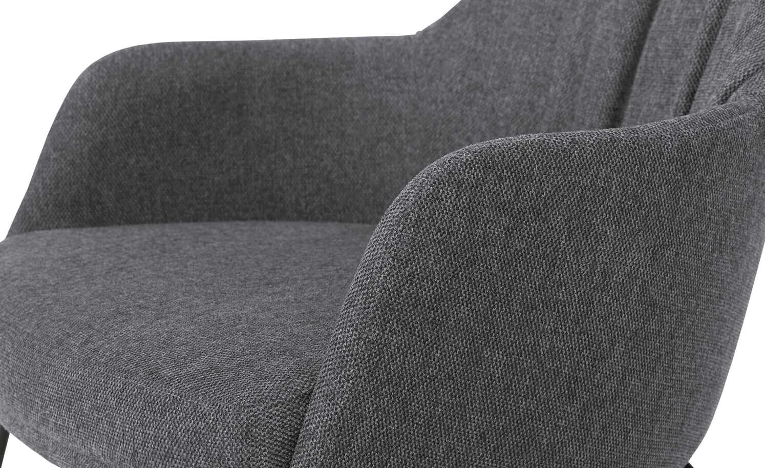 Woodford Polsterstuhl mit Armlehne Milan | Obsidian (Dunkelgrau) Gurtfederung 8 Woodford Polsterstuhl mit Armlehne Milan | Obsidian (Dunkelgrau) Gurtfederung – Bild 6