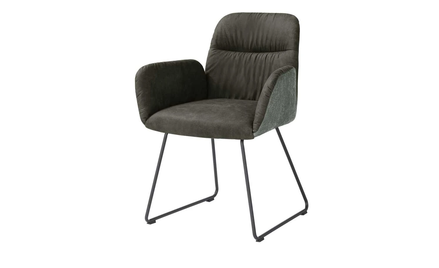 uno Polster-Armlehnstuhl Sevan | Innen: Dunkelgrau / Außen: Hellgrau Kufe 4 uno Polster-Armlehnstuhl Sevan | Innen: Dunkelgrau / Außen: Hellgrau Kufe – Bild 2