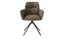 uno Polster-Armlehnstuhl Sevan | Innen: Dunkelbraun / Außen: Braun 4-Fuß, drehbar -Stuhle Geschaft 14307648 5 202106142233