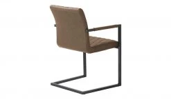 uno Kunstleder-Freischwinger Lisa | Braun Ja -Stuhle Geschaft 14307713 3 202105031235