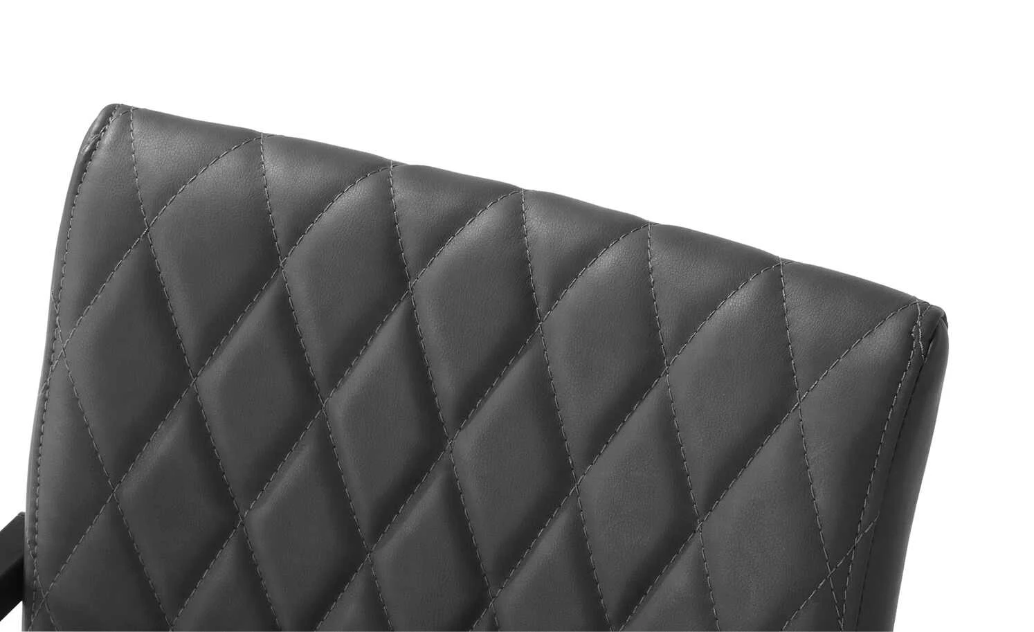 uno Kunstleder-Freischwinger Lisa | Grau Ja 4 uno Kunstleder-Freischwinger Lisa | Grau Ja – Bild 2