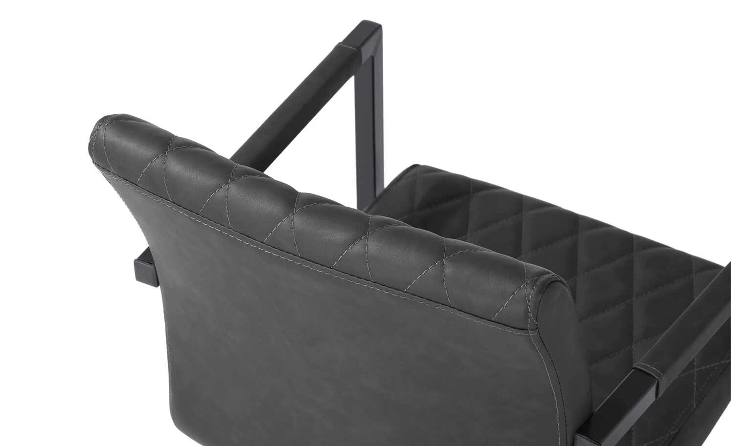 uno Kunstleder-Freischwinger Lisa | Grau Ja 5 uno Kunstleder-Freischwinger Lisa | Grau Ja – Bild 3