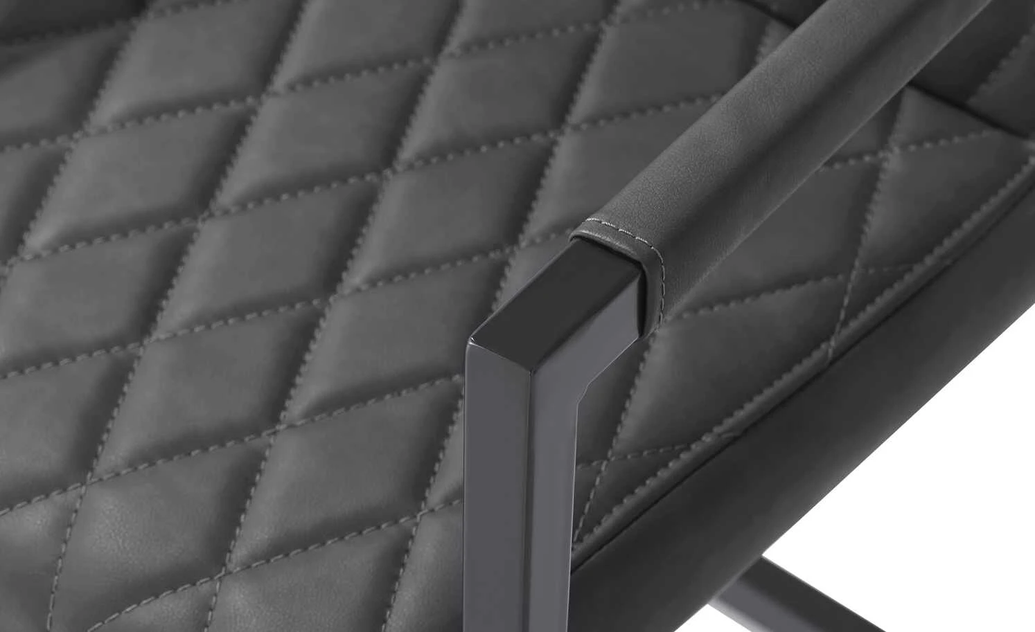 uno Kunstleder-Freischwinger Lisa | Grau Ja 6 uno Kunstleder-Freischwinger Lisa | Grau Ja – Bild 4