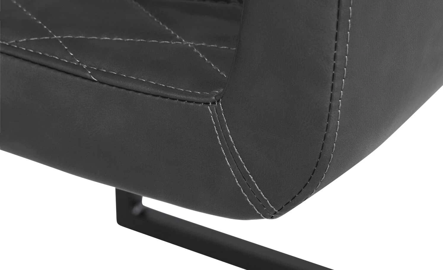 uno Kunstleder-Freischwinger Lisa | Grau Ja 8 uno Kunstleder-Freischwinger Lisa | Grau Ja – Bild 6