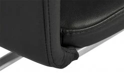 uno Freischwinger Letitia | Schwarz Kunstleder -Stuhle Geschaft 14307876 6 202101262258