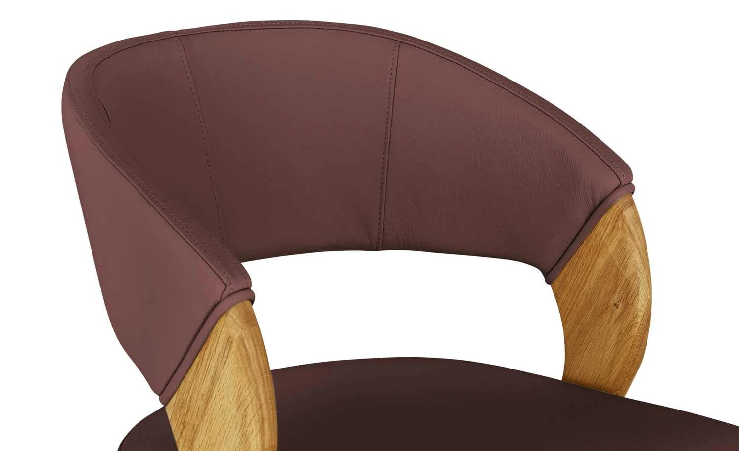 Woodford Leder-Polsterstuhl Marion | Bordeauxrot 9 Woodford Leder-Polsterstuhl Marion | Bordeauxrot – Bild 7