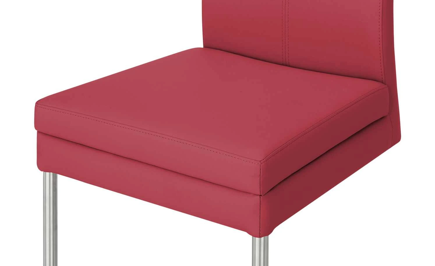 Woodford Kunstleder-Freischwinger mit Griff Levi | Cherry (Rot) 9 Woodford Kunstleder-Freischwinger mit Griff Levi | Cherry (Rot) – Bild 7