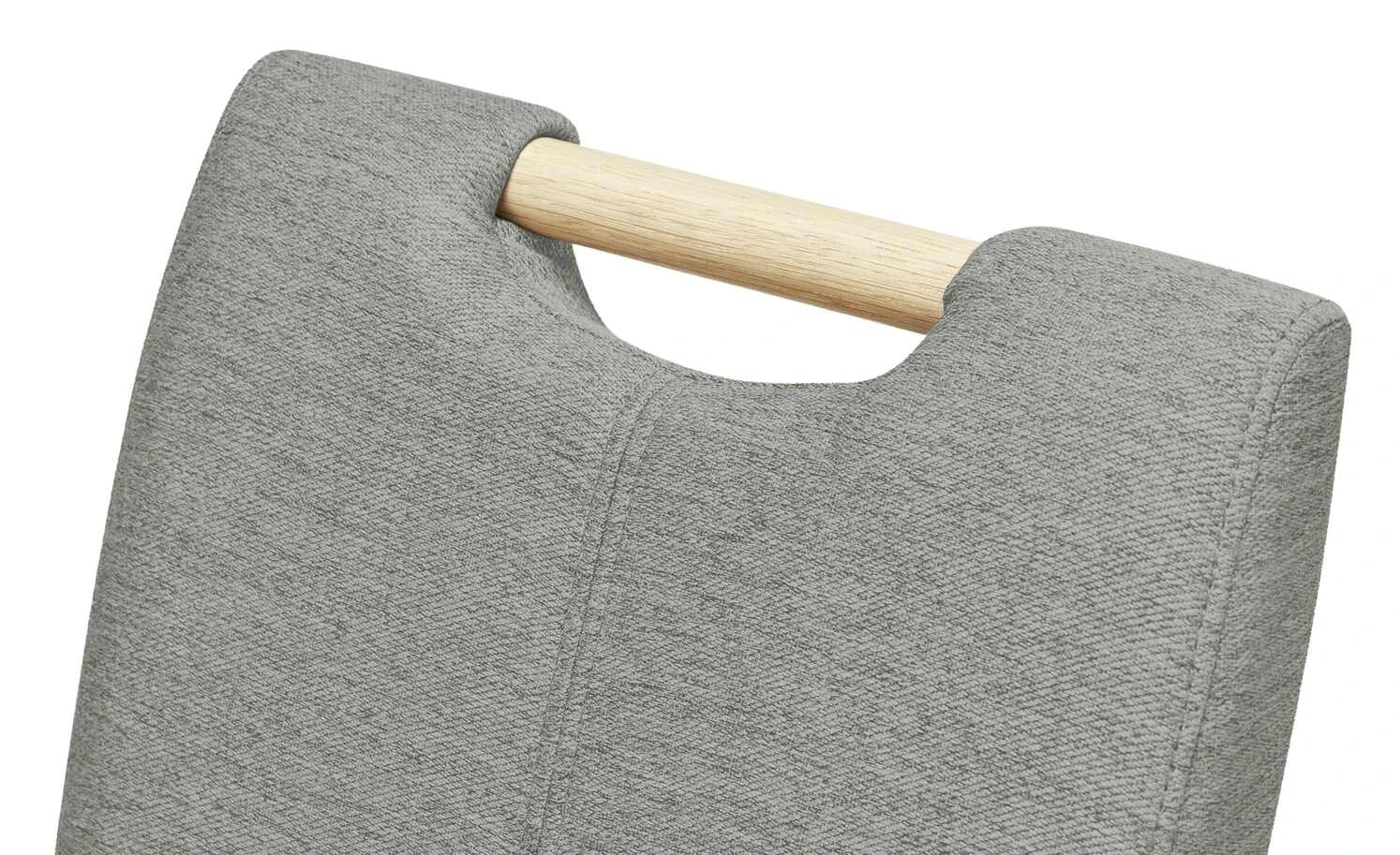 Woodford Polsterstuhl mit Griff Gabi 4 | Shark Skin (Hellgrau) Eiche Bianco 9 Woodford Polsterstuhl mit Griff Gabi 4 | Shark Skin (Hellgrau) Eiche Bianco – Bild 7