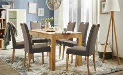 Woodford Polsterstuhl mit Griff Gabi 4 | Walnut (Braun) Eiche Bianco