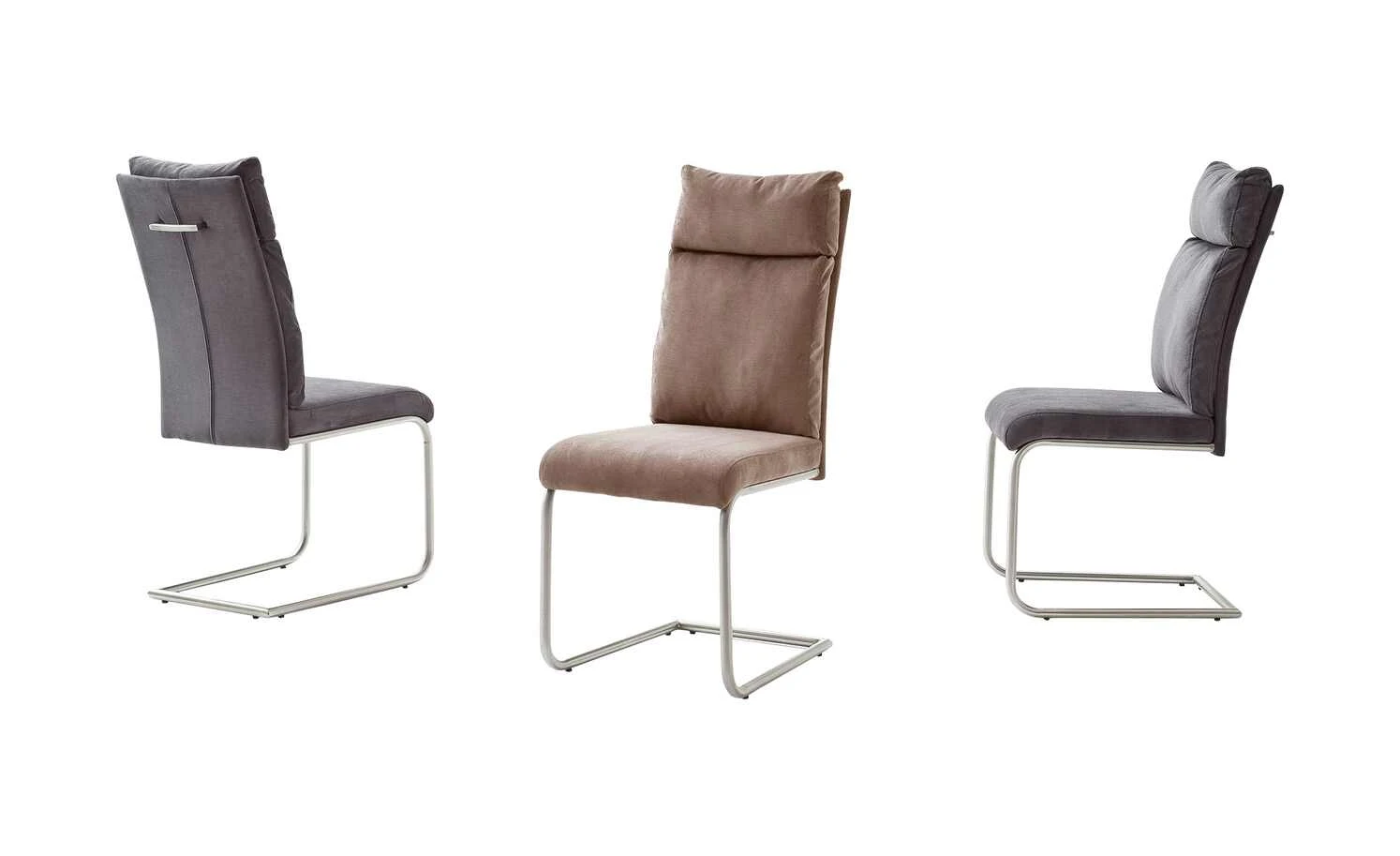 Polsterschwingstuhl mit Griff Piru | Anthrazit (Grau) Chenille 3 Polsterschwingstuhl mit Griff Piru | Anthrazit (Grau) Chenille