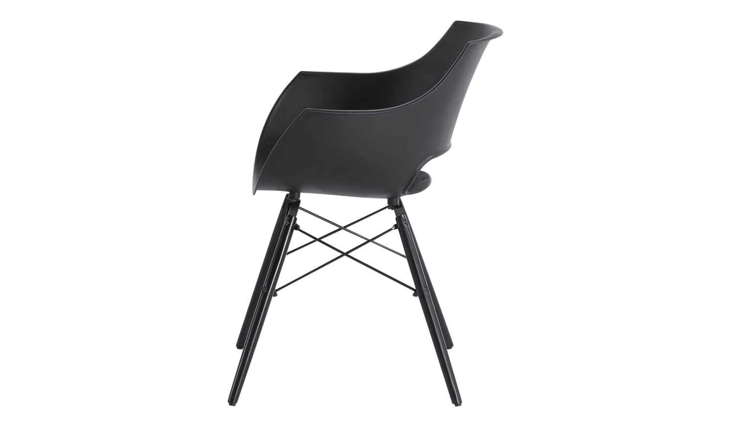Schalenstuhl Denny | Schwarz 4 Schalenstuhl Denny | Schwarz – Bild 2