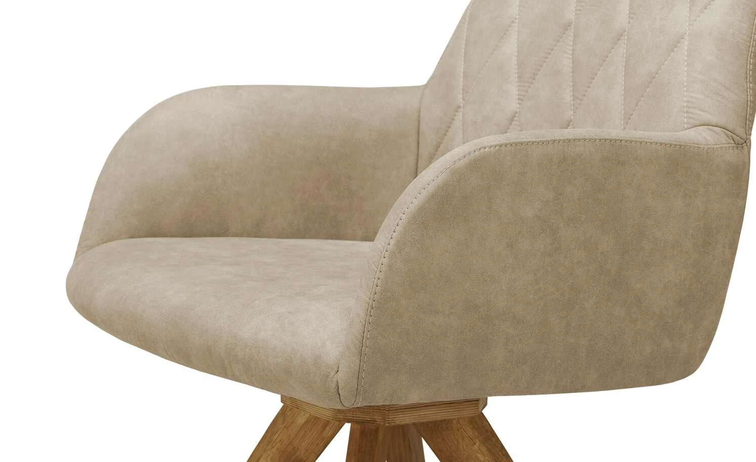 Woodford Polsterstuhl mit Armlehne Bristol | Sand (Beige) Eiche Ja 11 Woodford Polsterstuhl mit Armlehne Bristol | Sand (Beige) Eiche Ja – Bild 9