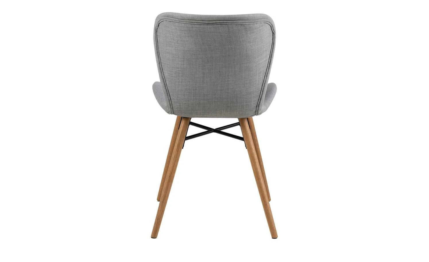 Polsterstuhl Benjamin | Hellgrau / Eiche 6 Polsterstuhl Benjamin | Hellgrau / Eiche – Bild 4