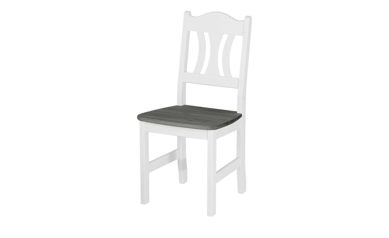 maison bleue Holzstuhl massiv Carola | Weiß / Grau 3 maison bleue Holzstuhl massiv Carola | Weiß / Grau