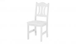 maison bleue Holzstuhl massiv Carola | Weiß