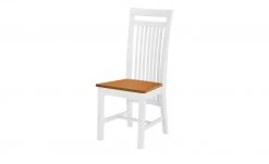 maison bleue Holzstuhl Bendix | Weiß / bernsteinfarbig -Stuhle Geschaft 14308379 1 202102232235