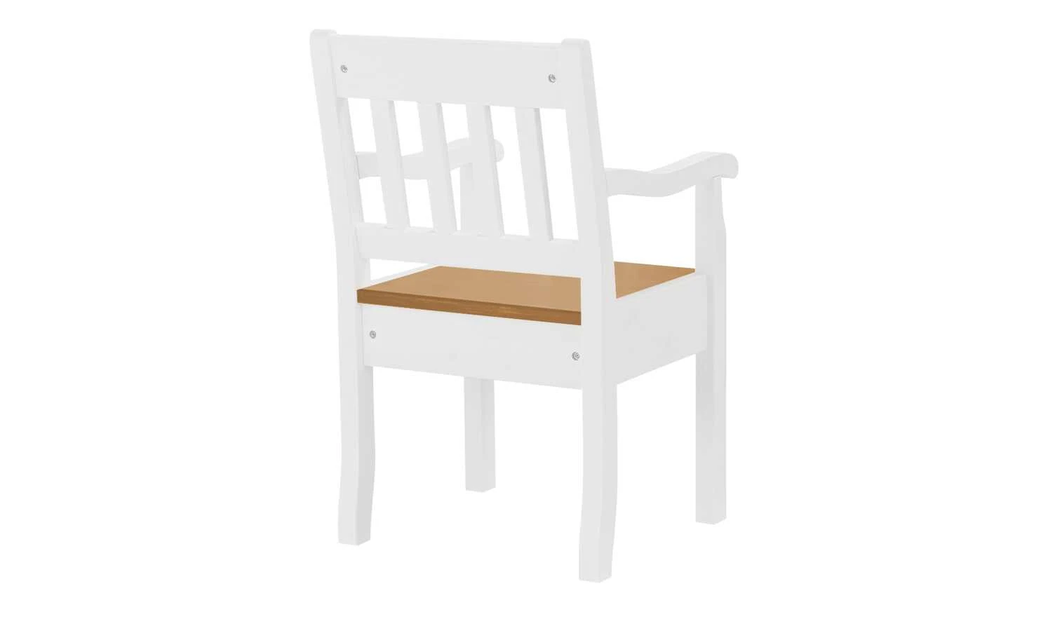 maison bleue Holzstuhl mit Armlehne Bendix | Weiß / laugenfarbig 4 maison bleue Holzstuhl mit Armlehne Bendix | Weiß / laugenfarbig – Bild 2