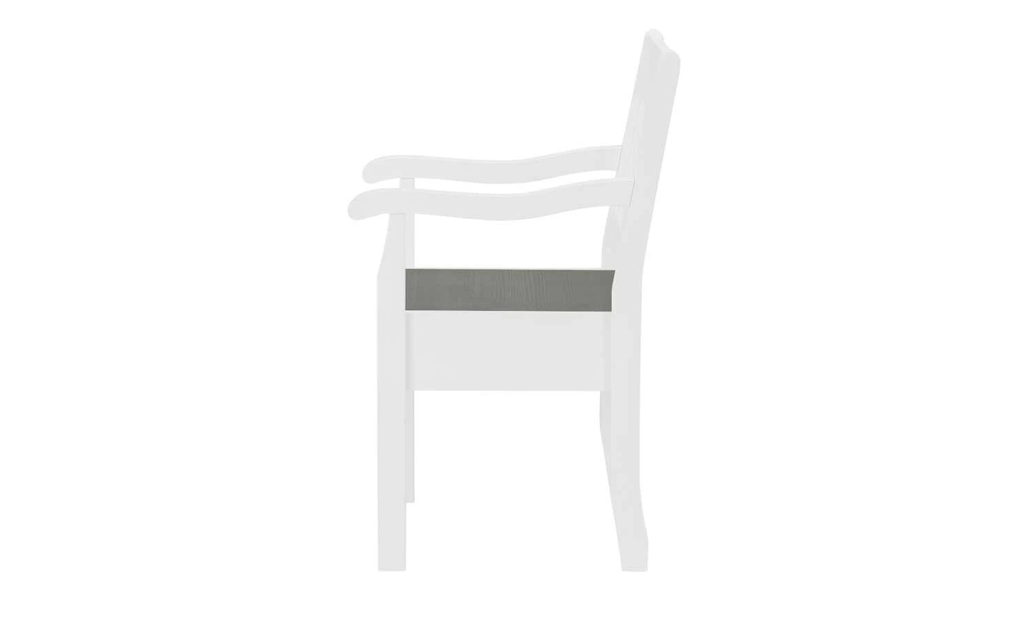 maison bleue Holzstuhl mit Armlehne Bendix | Weiß / Grau 9 maison bleue Holzstuhl mit Armlehne Bendix | Weiß / Grau – Bild 7