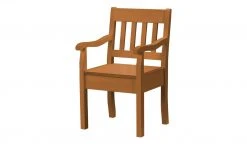 maison bleue Holzstuhl mit Armlehne Bendix | bernsteinfarbig