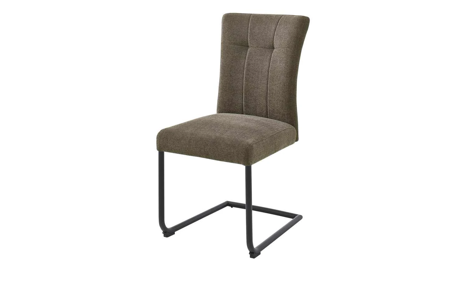 uno Polsterschwingstuhl Vieste | Cappuccino (Braun) Schwarz matt 4 uno Polsterschwingstuhl Vieste | Cappuccino (Braun) Schwarz matt – Bild 2