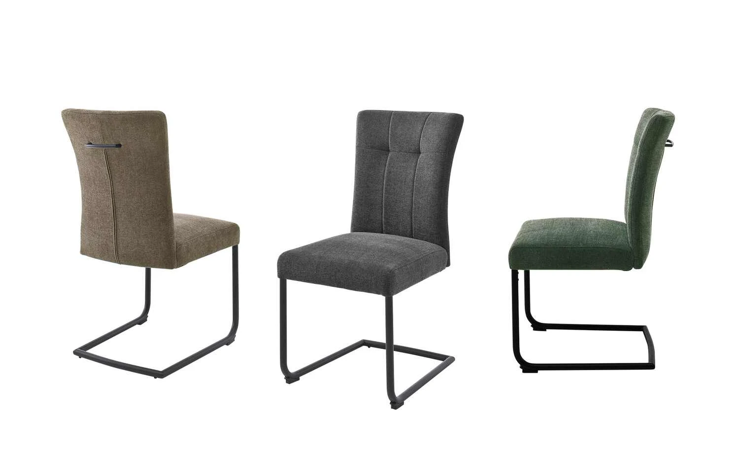 uno Polsterschwingstuhl Vieste | Cappuccino (Braun) Schwarz matt 3 uno Polsterschwingstuhl Vieste | Cappuccino (Braun) Schwarz matt