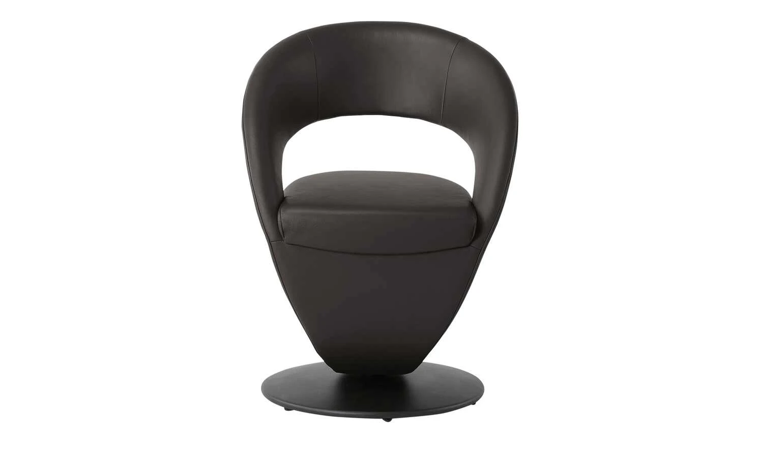 Leder-Drehstuhl Kingsman | Mocca (Dunkelbraun) Rund 8 Leder-Drehstuhl Kingsman | Mocca (Dunkelbraun) Rund – Bild 6