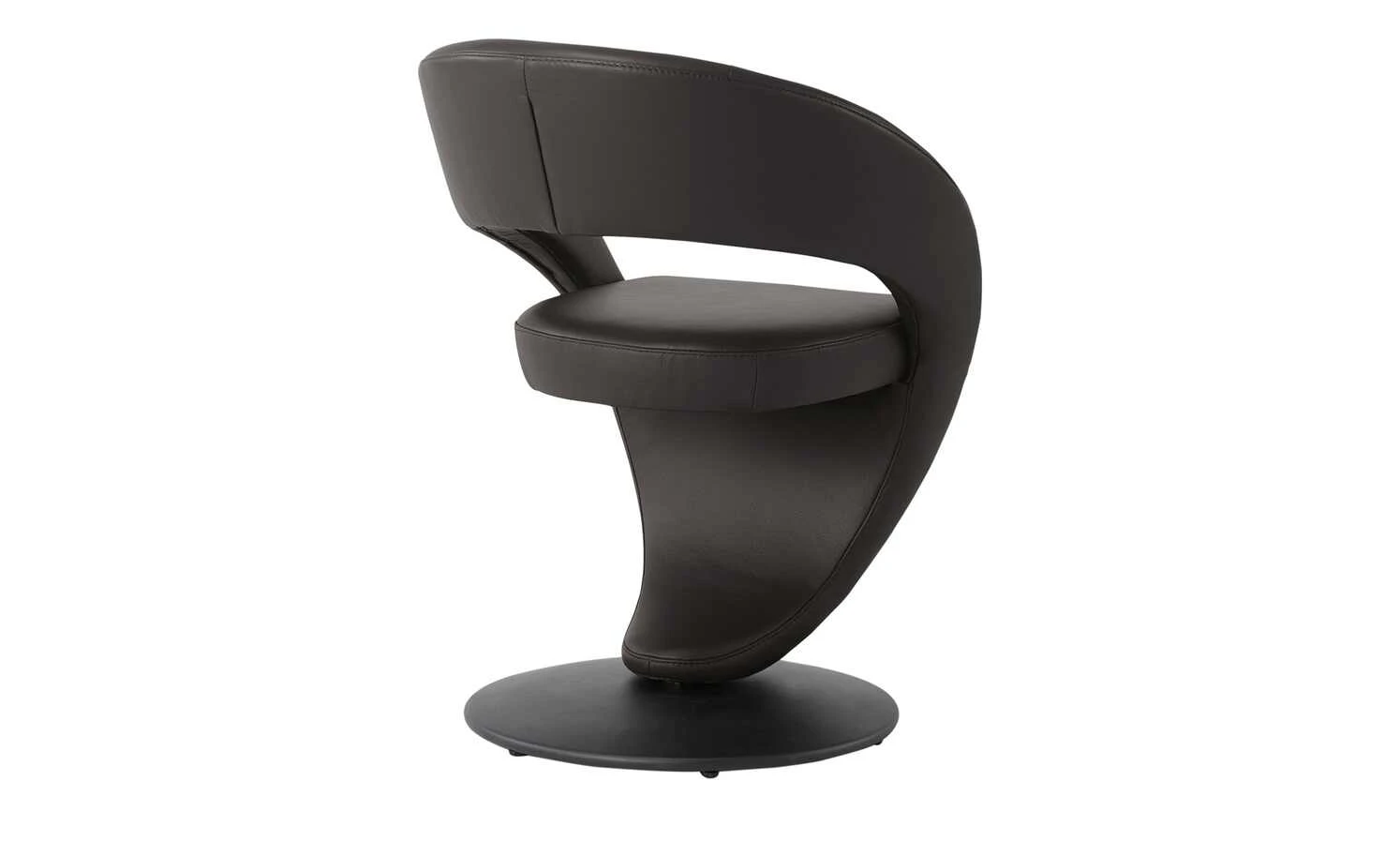 Leder-Drehstuhl Kingsman | Mocca (Dunkelbraun) Rund 10 Leder-Drehstuhl Kingsman | Mocca (Dunkelbraun) Rund – Bild 8