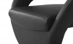 Leder-Drehstuhl Kingsman | Schwarz Rund -Stuhle Geschaft 14308891 6 202102262235