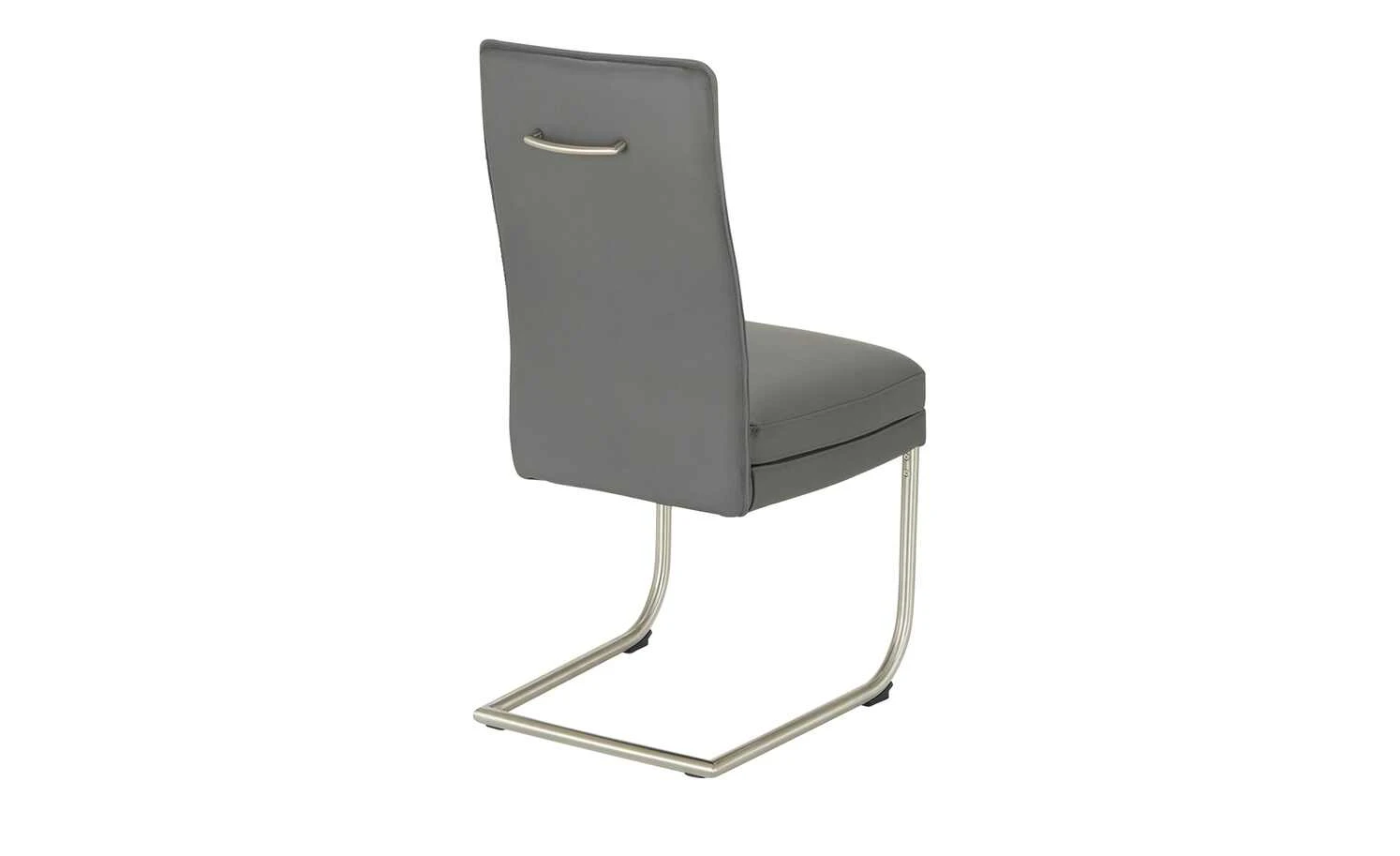 uno Leder-Freischwinger Sophia | Grau 5 uno Leder-Freischwinger Sophia | Grau – Bild 3