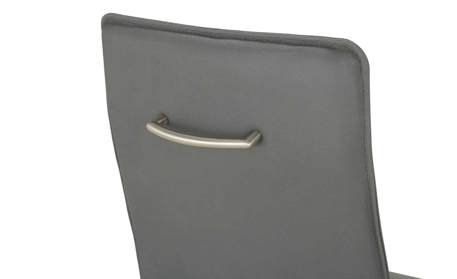 uno Leder-Freischwinger Sophia | Grau 9 uno Leder-Freischwinger Sophia | Grau – Bild 7