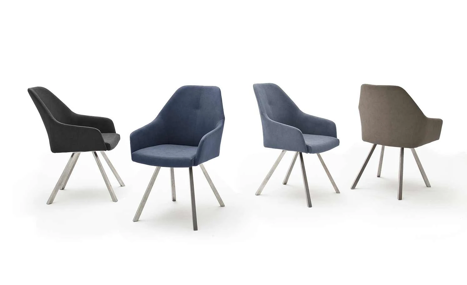 Polsterstuhl Dita | Taupe (Beige) 4-Fuß eckig niedrige Armlehne 3 Polsterstuhl Dita | Taupe (Beige) 4-Fuß eckig niedrige Armlehne