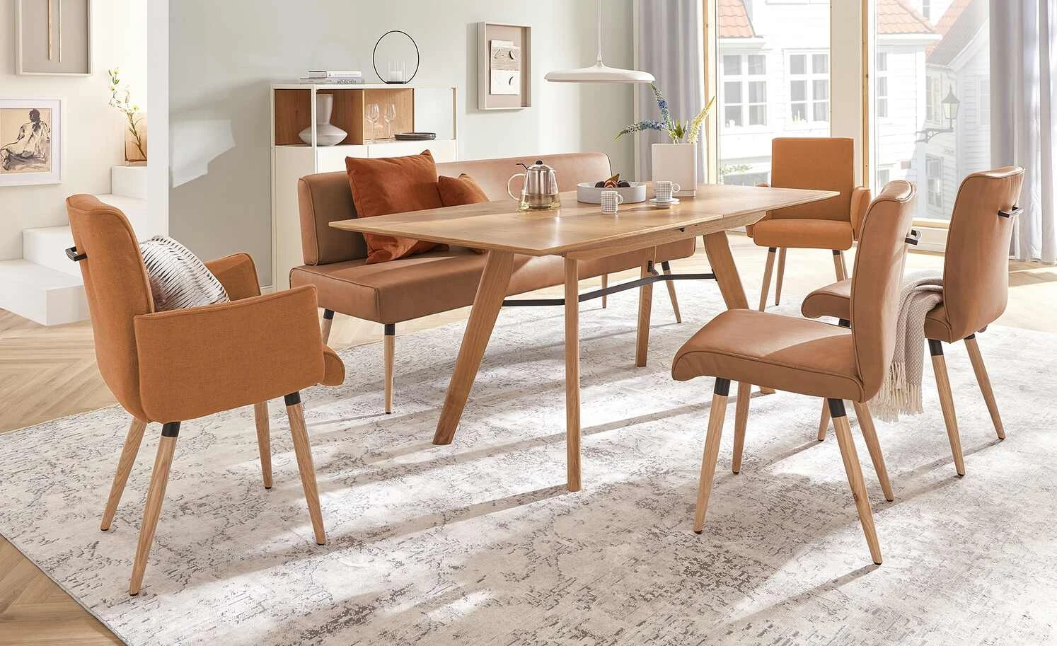 Polsterstuhl mit Griff 4402 | Caramel (Cognac) 5 Polsterstuhl mit Griff 4402 | Caramel (Cognac) – Bild 3