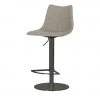 Barhocker MyToby | Lichtgrau Schwarz runder Bodenteller -Stuhle Geschaft 14309606 8 202108022233