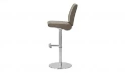 Barstuhl Vittoria | Cappuccino (Braun) Rund mit glattem Sitz -Stuhle Geschaft 14309723 7 202104232234