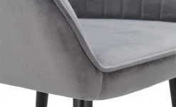 Schalenstuhl Thore | Grau (Samt) -Stuhle Geschaft 14309820 6 202111122234