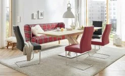 Woodford Kunstleder-Schwingstuhl Tessa | Cherry (Rot) Nein